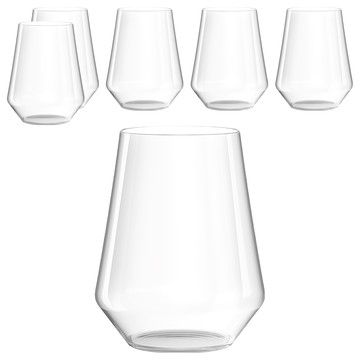 LUCARIS 香港系列 無鉛水晶無梗杯 625ml  6個  透明