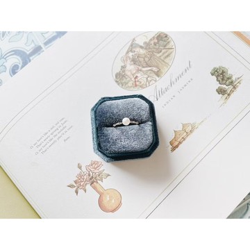Enko | 海莉克的守護 淡水珍珠編織紋路 14k包金 戒指