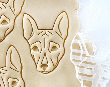 貝生吉犬 造型餅乾壓模 狗狗肖像