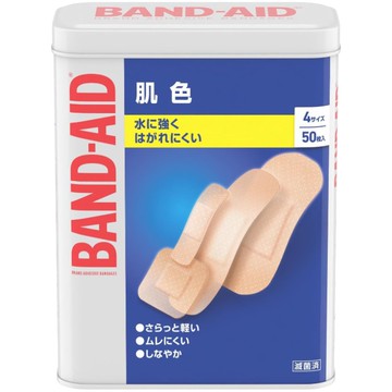 Johnson & Johnson Band-Aids, skin-colored, size 4, 50 pieces