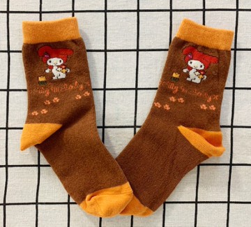 【震撼精品百貨】My Melody 美樂蒂~日本SANRIO三麗鷗 兒童襪-土橘色*36975