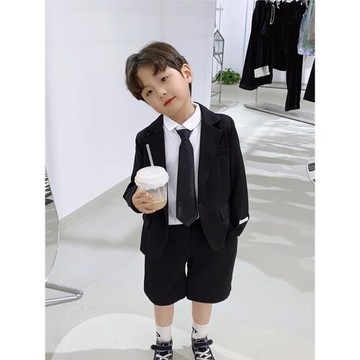 男童西裝套裝2022新款潮韓版帥氣兒童休閑西服花童禮服主持演出服