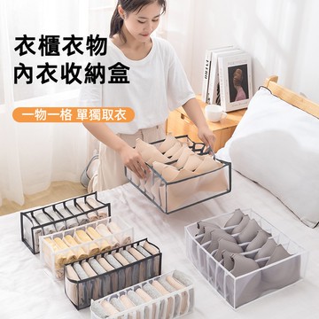 台灣現貨🎈分格收納盒  衣服收納箱 衣物收納袋 分隔收納袋內衣內褲襪子收納 衣物收納 內衣收納 衣櫃收納  收納神器