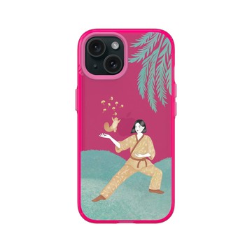 iPhone 15 Clear 粉漾桃 - 欣蒂小姐 Miss Cyndi - 松子散花