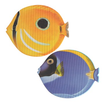 一品川流 熱帶魚 隔熱鍋墊-4入組