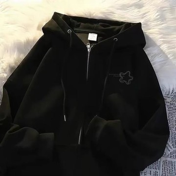 男女童春秋開衫連帽衛衣純棉秋冬新款中大童潮牌防風保暖拉鏈外套