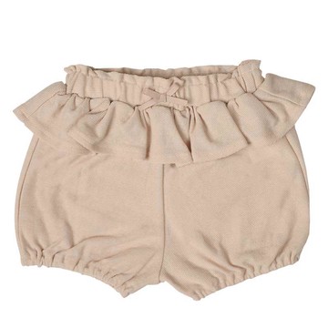 akachan honpo - 短褲-荷葉邊-淺卡其色