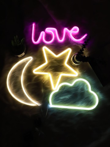 ins霓虹燈燈串浪漫元旦房間裝飾燈彩燈氣氛表白布置浪漫網紅燈