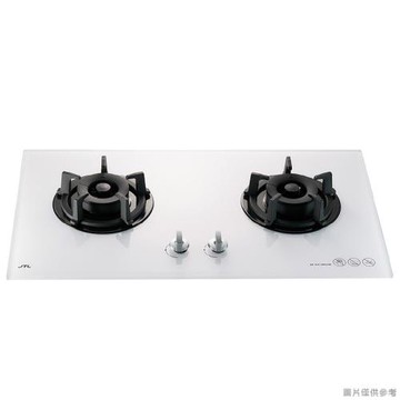 (送基本安裝)喜特麗【JT-GC209ALW】雙口玻璃檯面爐瓦斯爐(白)