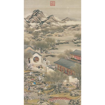 【 中式海報・Chinese Poster 】十二月月令圖・三月