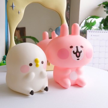 ▍選物研究室 ▍🇯🇵人氣插畫｜卡娜赫拉的小動物們 兔兔＆P助公仔存錢筒