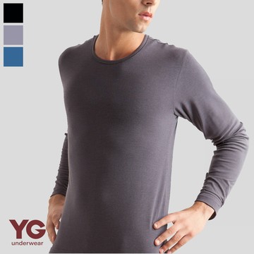 【YG 天鵝內衣】極速熱暖絨圓領長袖(三件組)-YP2850