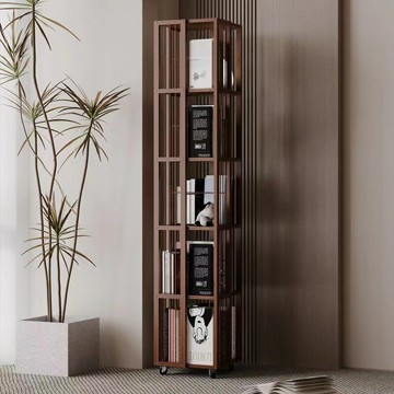 免運/可開發票 旋轉書架落地家用可移動置物架簡易多層書柜儲物柜兒童繪本收納架 公司貨最低價 快速出貨