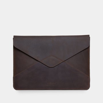 復古棕色皮革筆記型電腦保護套 – 電腦保護套