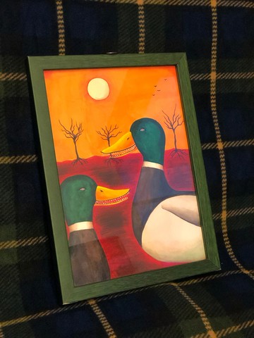 咯咯咯咯咯//原畫(含木框)