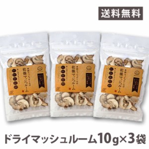 国産ドライマッシュルーム（スライス）10g 山形県産 3袋セット ネコポス送料無料 日持ち 麩篭り 常備食 家ごはん 2020