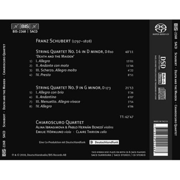 【停看聽音響唱片】【SACD】舒伯特：弦樂四重奏(死神與少女) 明暗對比四重奏