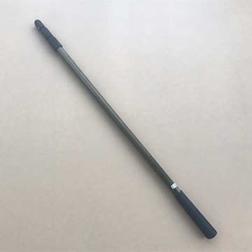 8mm口加硬加粗圓形茶色鋁合金桿 螺旋外鎖任意長度伸縮抄魚網竿子