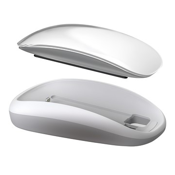 Meet Mind for Apple 人體工學無線充電轉換座 適用於 Magic Mouse 2 MagSafe & Qi 兼容  MMIMS2  白色