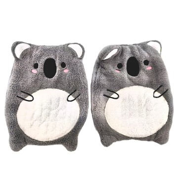 動物造型擦手巾  無尾熊 灰色  2條