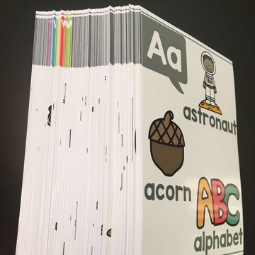 精選🔥130張自然拼讀卡片phonics卡片啟蒙英語