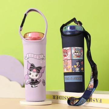 600ML特百惠晶彩茶韻杯專用杯套 手提斜跨可背隔熱防燙手提袋掛繩