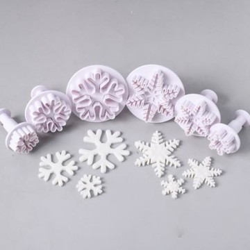 雪花彈簧切模  圣誕節彈簧壓模具 雪花圣誕老人切模餅干翻糖模具