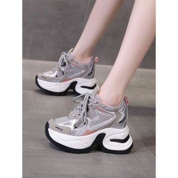 厚底增高老爹鞋時尚百搭透氣舒適潮流2025秋季新款女鞋10cm運動鞋
