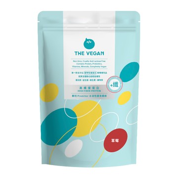 THE VEGAN 樂維根 高纖植物優蛋白 草莓  1kg  1個