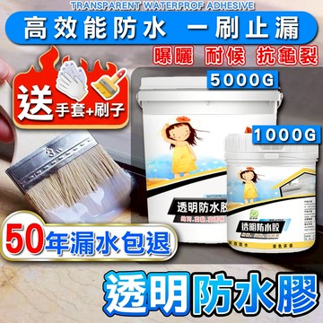 【 長效耐候🔥】 防水膠 透明防水膠 1000G  屋頂防水膠 牆壁止漏膠 外牆補漏膠 防水漆 壁癌 補漏 漏水 抓漏