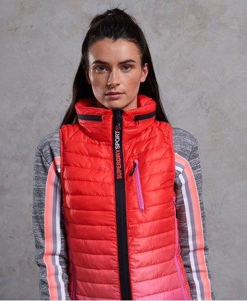 Superdry Women's Women's Power Fade Vest Pink / Bubblegum Pink/Fluro Coral - Size: 6 Size: 2