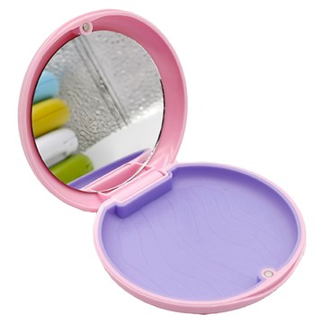 隱形牙套盒/維持器收納盒/攜帶牙套盒/隱適美專用盒  1個  粉色