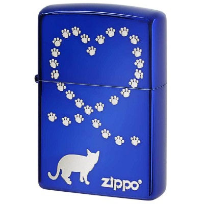 Zippo ジッポ ジッポー ライター Love Cat 猫が大好き ブルー NKQ-IB