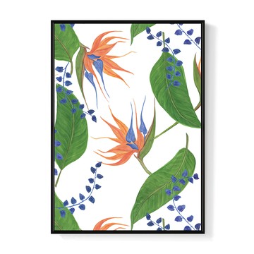 菠蘿選畫所 掛畫 連續鶴望蘭  42 x 59.4cm  黑色