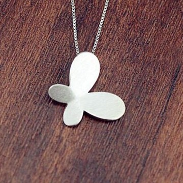925純銀項鍊 吊墜-日系文藝簡約蝴蝶母親節情人節生日禮物女飾品73gj91【獨家進口】【米蘭精品】