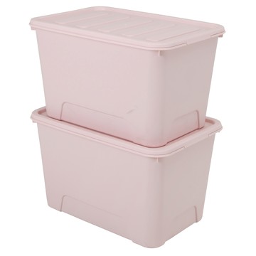 KAZT 馬卡龍生活盒 Set 2個  60.5x40.7x34.5cm  粉色