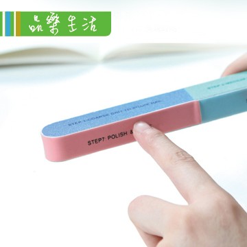 【品樂．LaVie】撞色七面拋光磨砂條指甲銼刀美甲器