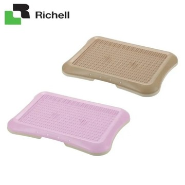 Richell 平面網狀便盆ID59841 淺棕/ID59844 淺粉(加寬型) 狗便盆 狗尿盆 原廠公司貨 犬用