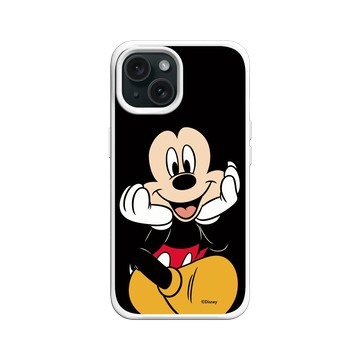 iPhone 15 SolidX 白 - 迪士尼-米奇 Mickey - 米奇看著你