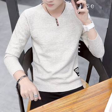 毛衣男秋季新款2021韓版修身V領針織衫男士帥氣百搭休閑打底毛衫