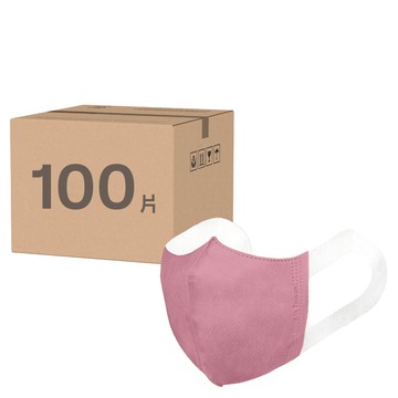 順易利 立體醫用口罩 寬耳成人 L  太妃紅  50片  2盒