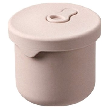 FaSoLa 食品用鉑金矽膠可微波分隔便當盒組 250ml  粉色  1組