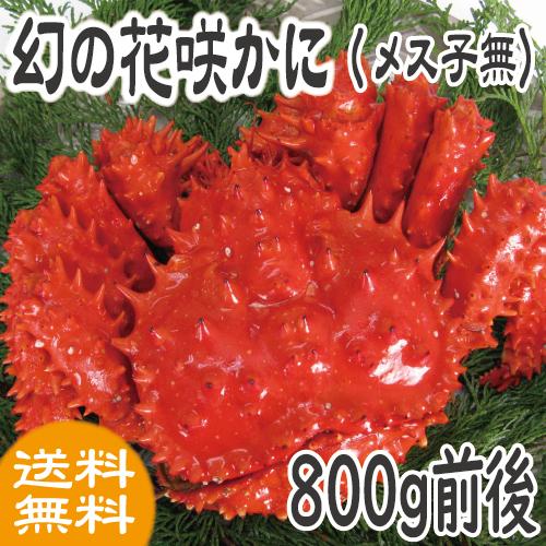 花咲かに(メス子無）800ｇ前後　（ボイル冷凍　北海道産　カニ かに  送料無料）