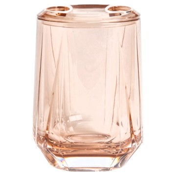 HOLA 和樂家居 光芒系列牙刷架 7.5 x 7 x 11.5cm 233g  乾燥玫瑰  1個