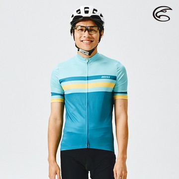 ADISI 男抗UV快乾短袖自行車衣ABL2192204 (S-2XL) / 輕量 吸濕排汗 速乾 抗紫外線 防曬 反光