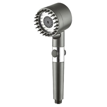 小麥購物 增壓按摩蓮蓬頭  G380  3個  黑色 + 銀色