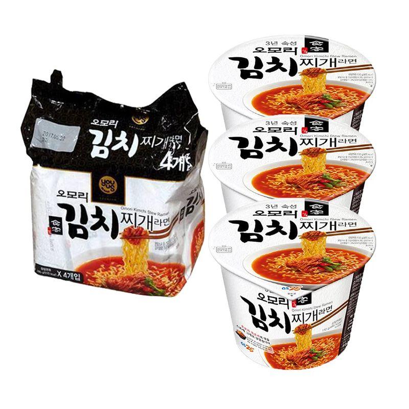 八道 Paldo GS25 オオモリ キムチチゲ ラーメン 4袋   カップラーメン 3個 セット   韓国食品   韓国ラーメン 並行輸入