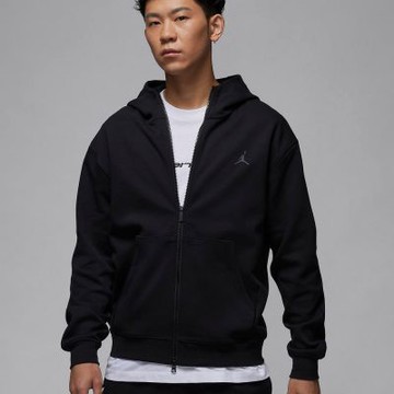 NIKE AS M J DF SPRT HOOP FLC FZ 男 連帽外套 運動 休閒 黑色-FV8603010