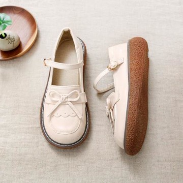 厚底復古大頭娃娃鞋淺口低幫文藝