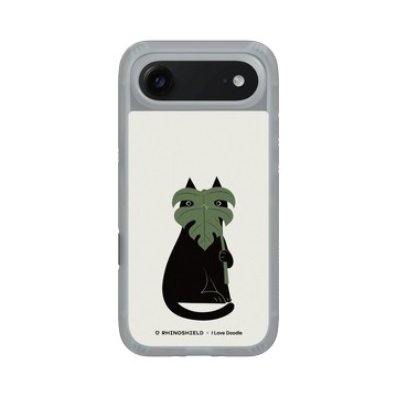 iPhone Air AirX 流變灰 - ilovedoodle (Lim Heng Swee) - Cat and Plant - 龜背芋